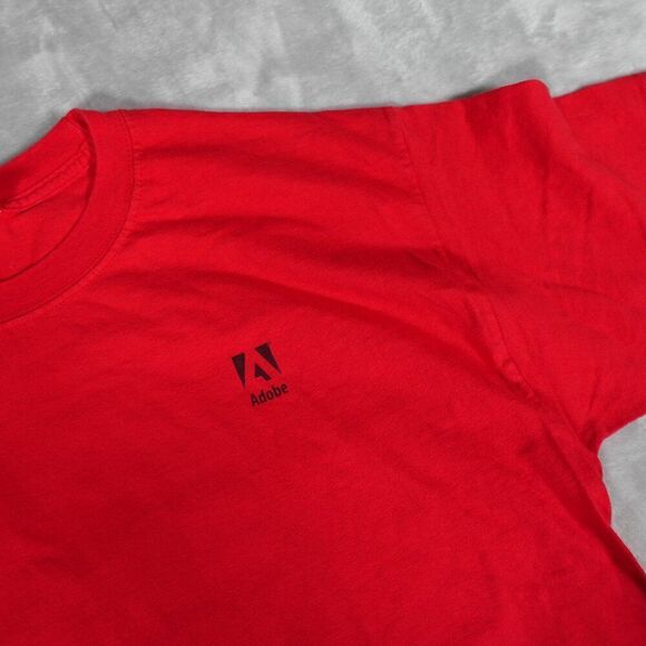 Vintage Adobe Acrobat 7.0 Computers Tech T Shirt Mens L Slim Red 2004 - Picture 6 of 9